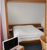 Appartement 3:  Schlafnische mit Doppelbett 
