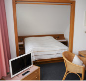 Appartement 3:  Schlafnische mit Doppelbett 
